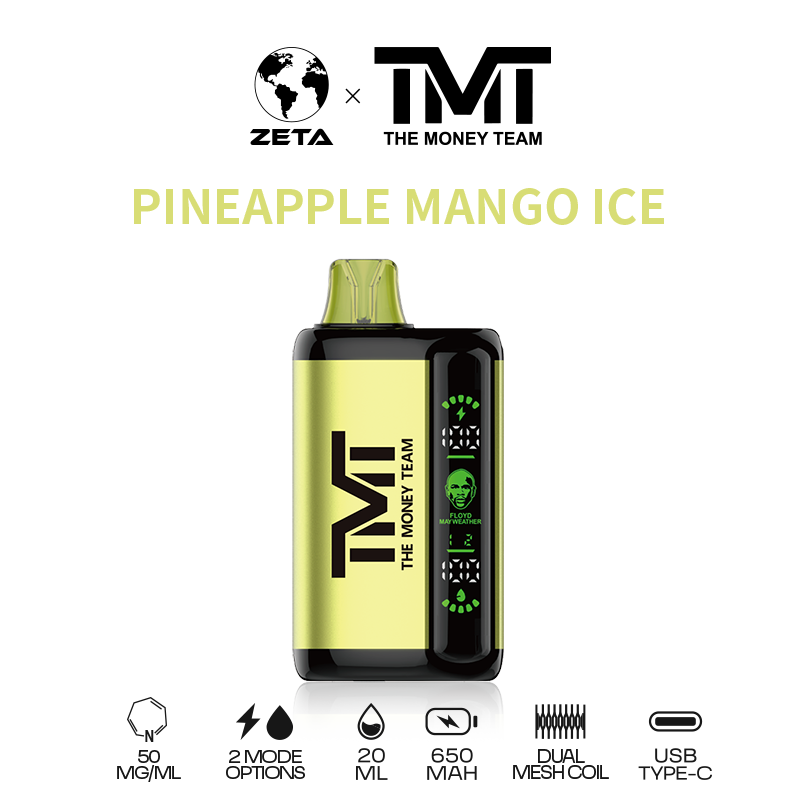 TMT by Floyd Mayweather 15k Puffs Disposable Vape - Pineapple Mango Ice