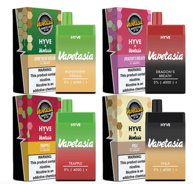 Vapetasia Hyve Mesh 4000 Puffs Single Disposable Vape 10mL Best Flavors Honeydew Kream Dragon's Breath Trapple VNLA