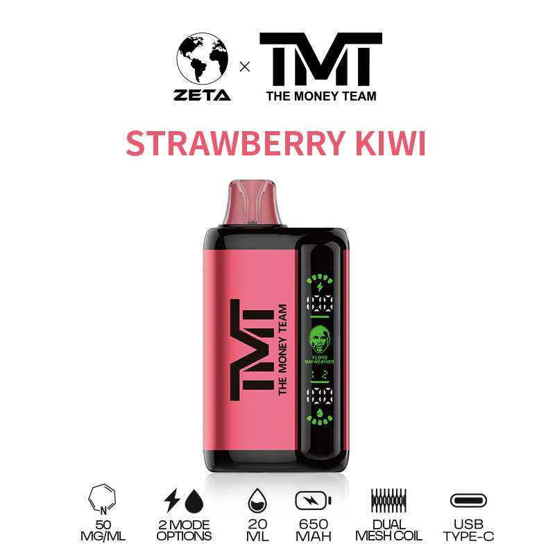 TMT by Floyd Mayweather 15k Puffs Disposable Vape - Strawberry Kiwi