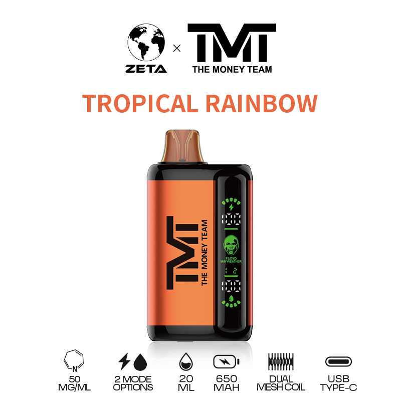 TMT by Floyd Mayweather 15k Puffs Disposable Vape - Tropical Rainbow