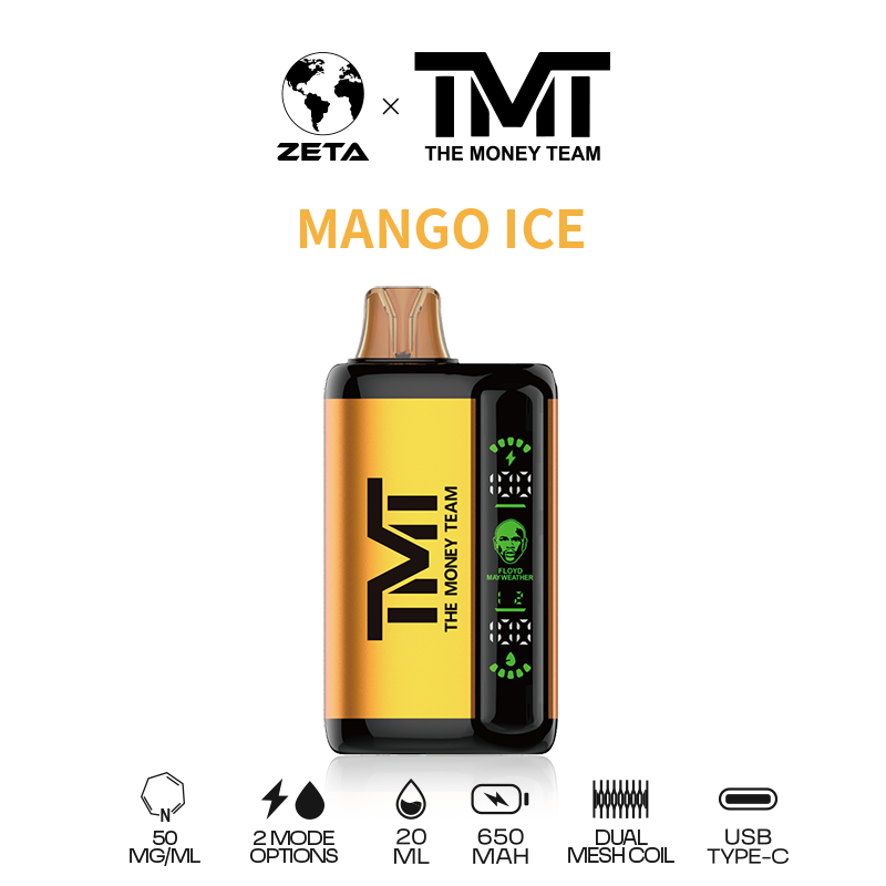 TMT by Floyd Mayweather 15k Puffs Disposable Vape - Mango Ice