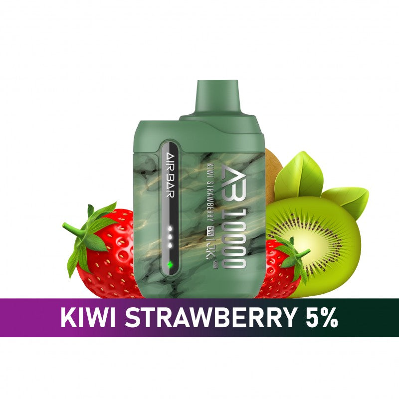 Air Bar AB10000 Disposable Vape 10 Pack 18mL Best Flavor Kiwi Strawberry