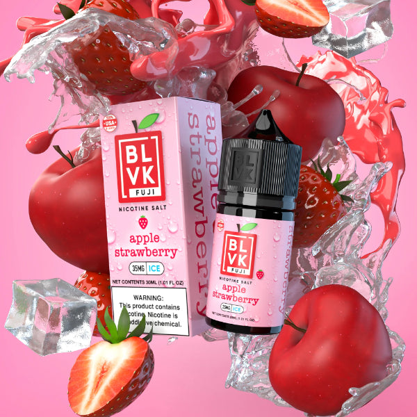 BLVK Fuji Salts 30mL Vape Juice Best Flavor Apple Strawberry Ice