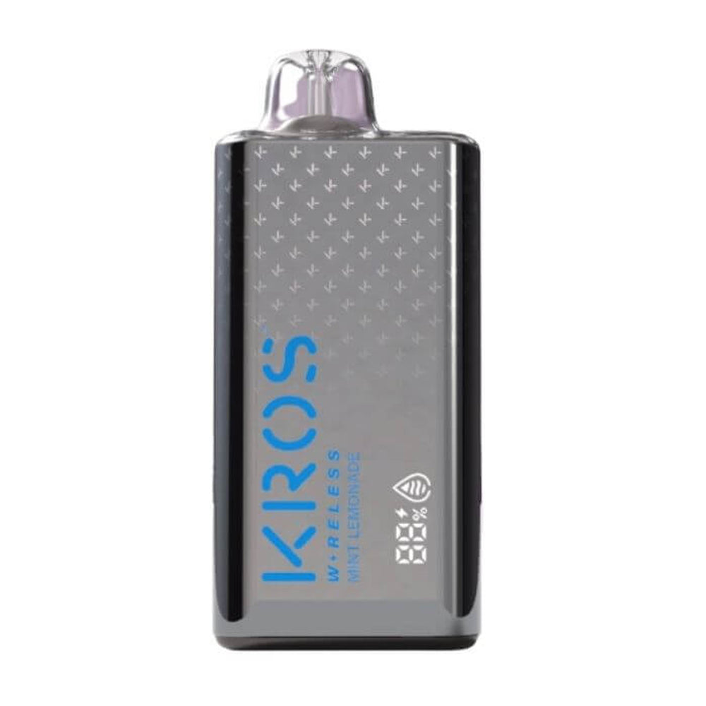 KROS Wireless 9000 Puffs Disposable Vape 17mL 10 Pack Best Flavor Mint Lemonade