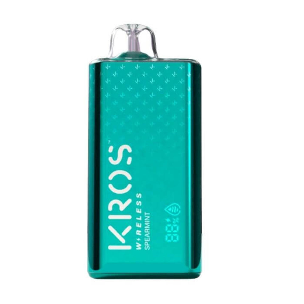 KROS Wireless 9000 Puffs Disposable Vape 17mL 10 Pack Best Flavor Spearmint