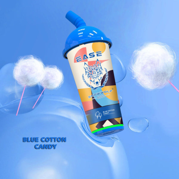 SnowWolf Ease 8000 Puffs Disposable 18mL 10 Pack Best Flavor Blue Cotton Candy