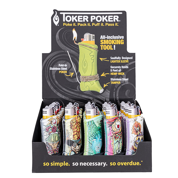 Toker Poker 25-Count Display Best Colors