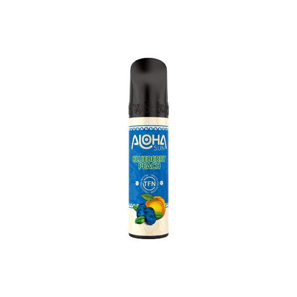 3% Aloha Sun TFN Vape Disposable 8mL 1 Pack Best Flavor Blueberry Peach