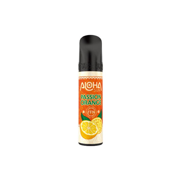 3% Aloha Sun TFN Vape Disposable 8mL 1 Pack Best Flavor Passion Orange