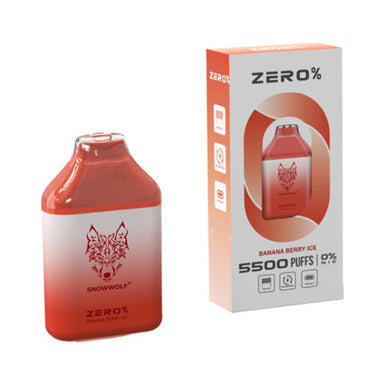 Snowwolf Zero 5500 Puffs 10 Pack Disposable Vape 14mL Best Flavor Banana Berry Ice