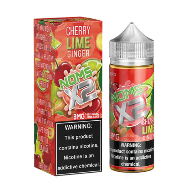 Noms X2 Vape Juice 120mL Best Flavor Cherry Lime Ginger