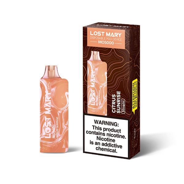 Lost Mary MO5000 Disposable Vape by Elf Bar 10 Pack 13.5mL Best Flavor Citrus Sunrise