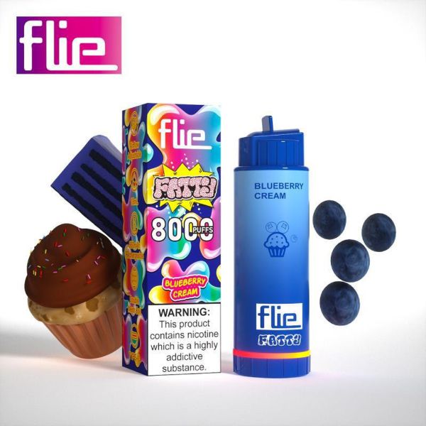 Flie Fatty 8000 Puffs Disposable 10 Pack 16mL Best Flavor Blueberry Cream