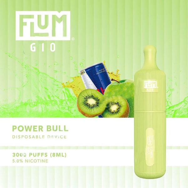 Flum GIO Disposable Vape 10 Pack 8mL Best Flavor Power Bull