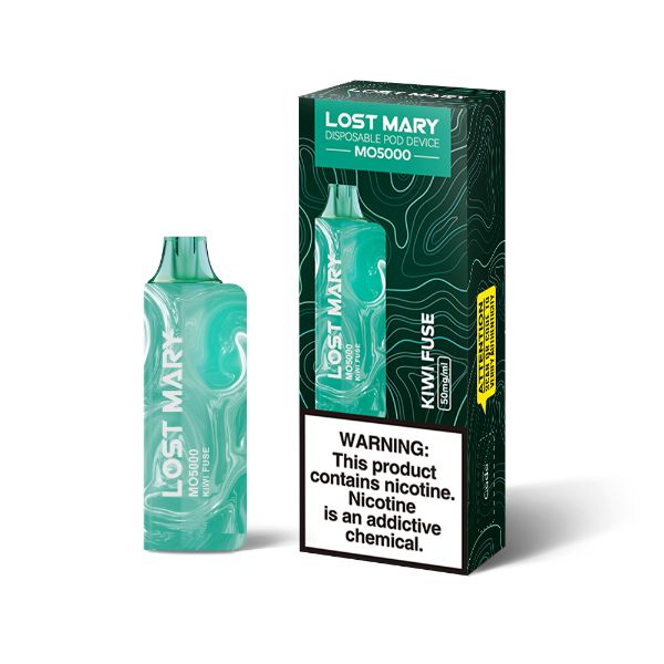 Lost Mary MO5000 Disposable Vape by Elf Bar 10 Pack 13.5mL Best Flavor Kiwi Fuse