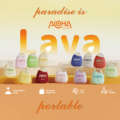 Aloha Sun Lava 2% 1000 Puffs Disposable Vape 2mL