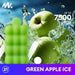 Metaku Spongie 7500 Puffs Disposable Vape 12mL 5 Pack Best Flavor Green Apple Ice