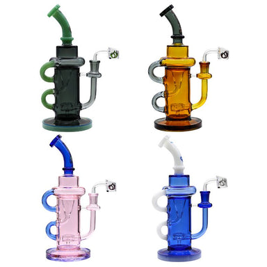 Social Glass NECRONOMICON Dual Poly Recycler Rig Best Colors