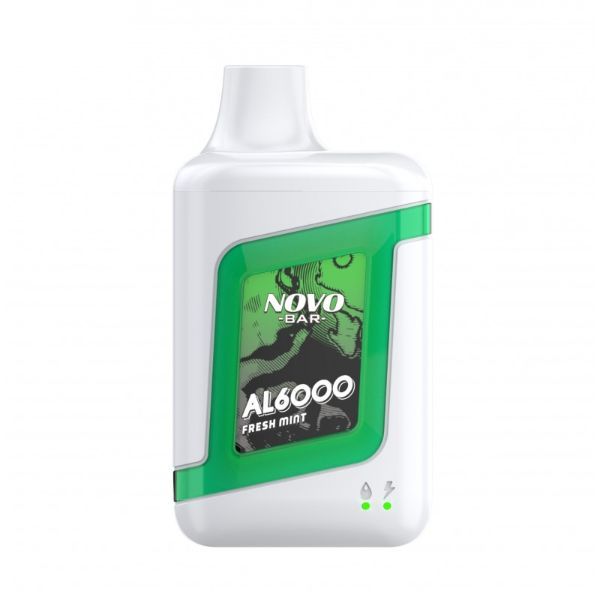 SMOK Novo Bar AL6000 Puffs Disposable Vape 13mL Best Flavor Fresh Mint