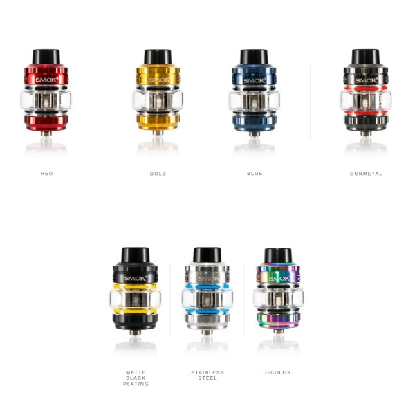 SMOK T-Air Subtank Best Colors Red Gold Blue Gunmetal Matte Black Plating Stainless Steel