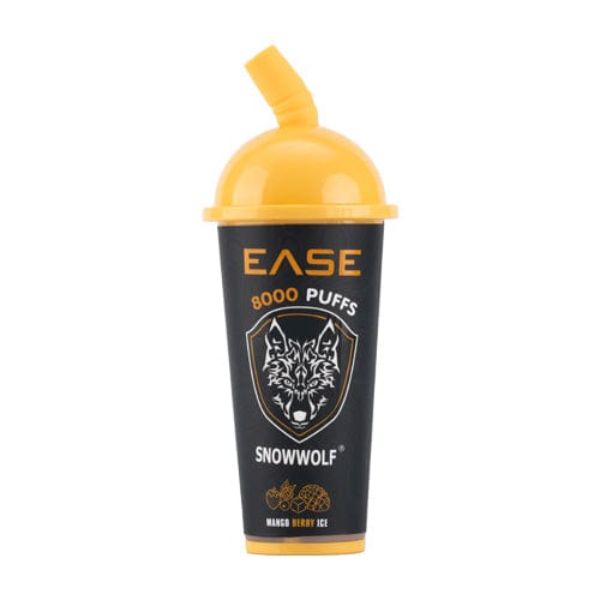 SnowWolf Ease 8000 Puffs Disposable 18mL 10 Pack Best Flavor Mango Berry Ice