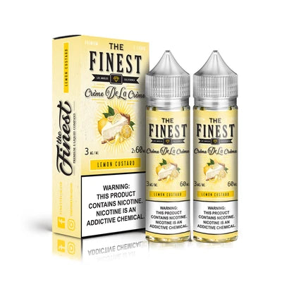 The Finest Creme Edition 120ML Vape Juice Best Flavor Lemon Custard