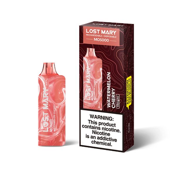 Lost Mary MO5000 Disposable Vape by Elf Bar 10 Pack 13.5mL Best Flavor Watermelon Cherry