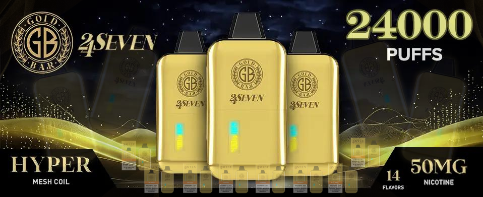 Best Deal Gold Bar 24Seven Disposable Vape