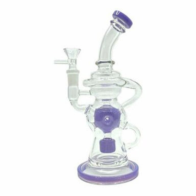 10" Bubble Glass Recycler Water Pipe with Percolator