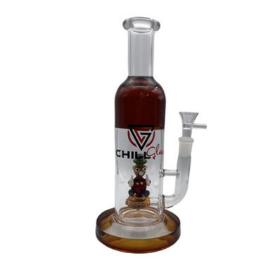 11" Chill Glass Percolated Water Pipe Best Color Amber