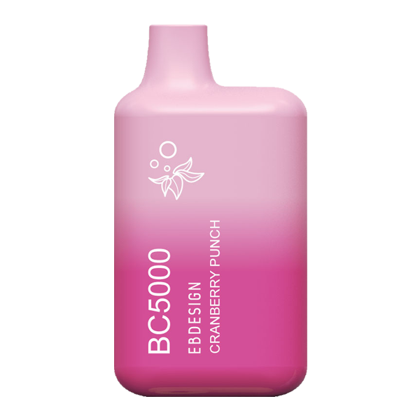 EB Designs BC5000 Disposable Vape 13mL Best Flavor Cranberry Punch