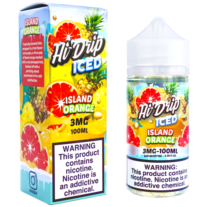 Hi-Drip E-Liquid 100mL Vape Juice Island Orange