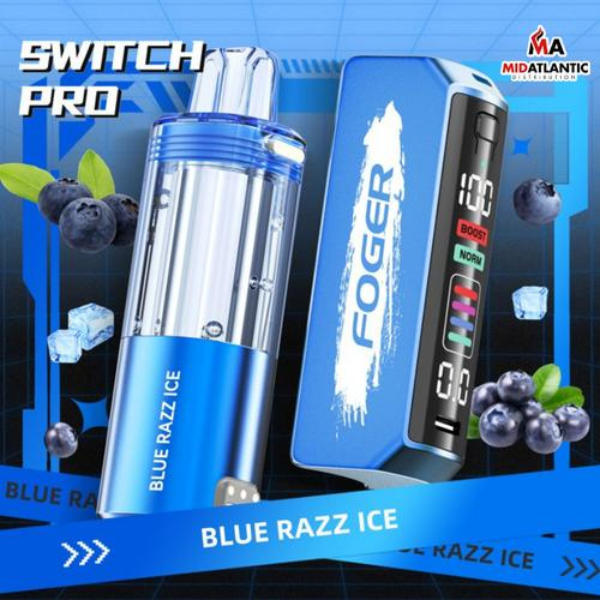 Best Deal Foger Switch Pro 30,000 Puffs Disposable- Blue Razz Ice