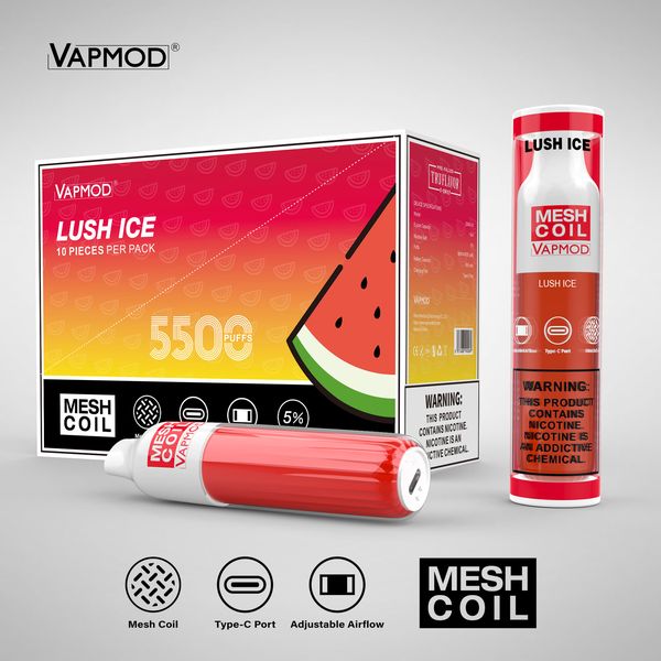 Vapmod QD40-V2 5500 Puffs Single Disposable 15mL Best Flavor Lush Ice