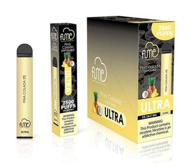 Fume Ultra Disposable Vape 8mL 2500 Puffs 10 Pack 8mL Best Flavor Pina Colada