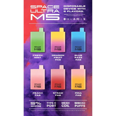 Space Ultra MS 5500 Puffs Disposable