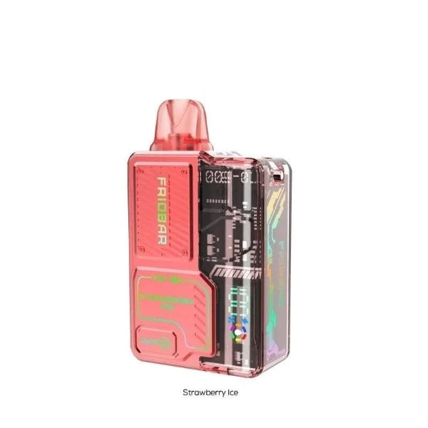 Best Deal FreeMax Friobar MX 10000 Puffs Disposable Vape 5-Pack 20mL Strawberry Ice