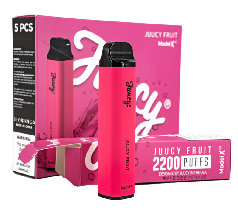 JUUCY Model X V2 2200 Puff Single Disposable Vape 6mL Best Flavor Juucy Fruit
