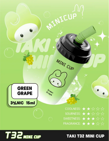 Veex Taki T32 Mini Cup Disposable Green Grape