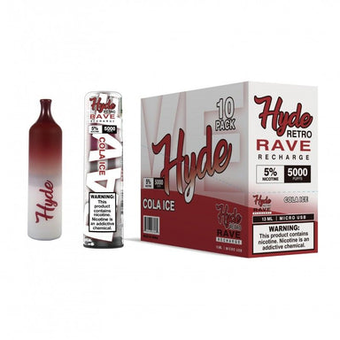 Hyde Retro RAVE Disposable Vape 10-Pack Best Flavor Cola Ice
