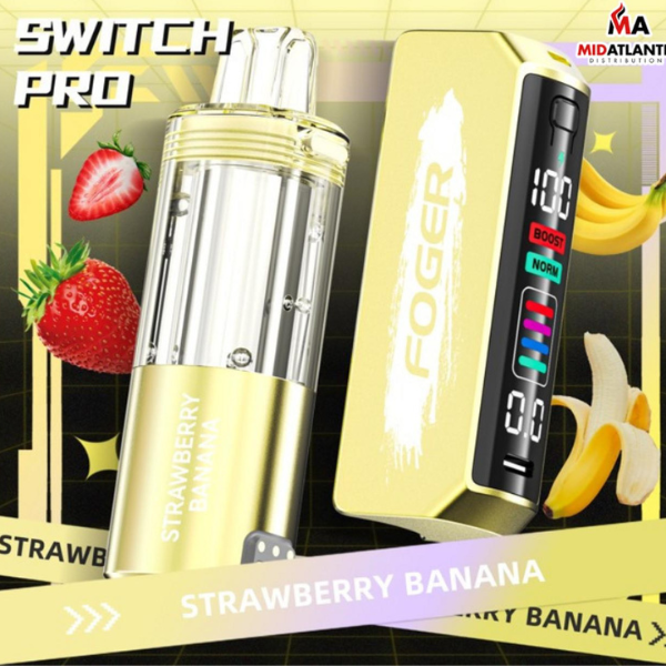 Best Deal Foger Switch Pro 30,000 Puffs Disposable-Strawberry Banana