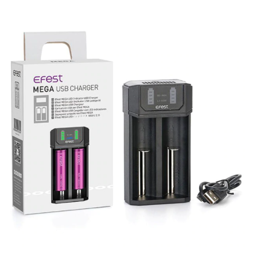 Efest Mega USB Charger 2 Bay with Packaging Box