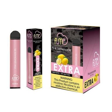 Fume Extra Disposable Vape 1500 Puffs 10-Pack 6mL Best Flavor Pink Lemonade