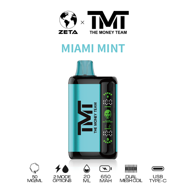 TMT by Floyd Mayweather 15k Puffs Disposable Vape - Miami Mint