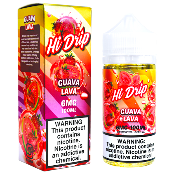  Best Deal Hi-Drip E-Liquid Vape Juice 100mL Guava Lava