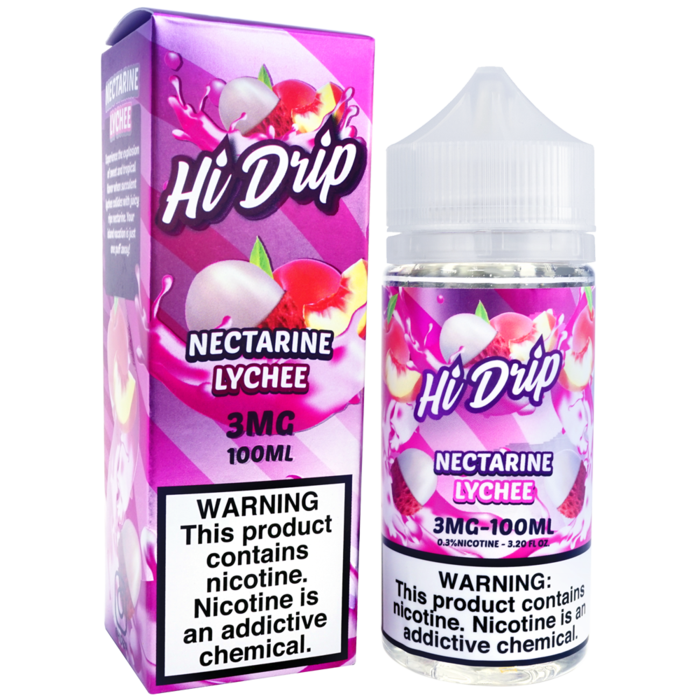 Hi-Drip E-Liquid 100mL Vape Juice Nectarine Lychee