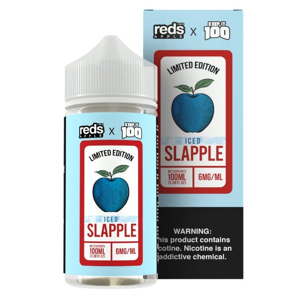 7Daze Reds Apple X Keep It 100 Slapple Iced 100mL Best Flavor Slapple Iced