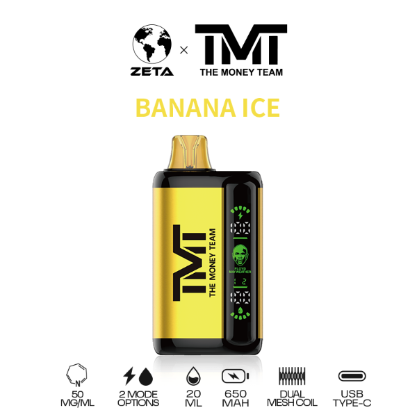 TMT by Floyd Mayweather 15k Puffs Disposable Vape - Banana Ice