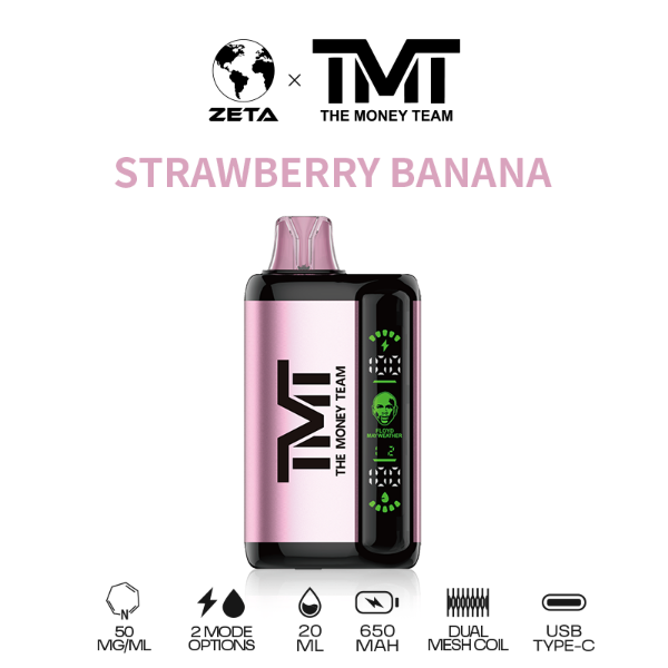 TMT by Floyd Mayweather 15k Puffs Disposable Vape - Strawberry Banana