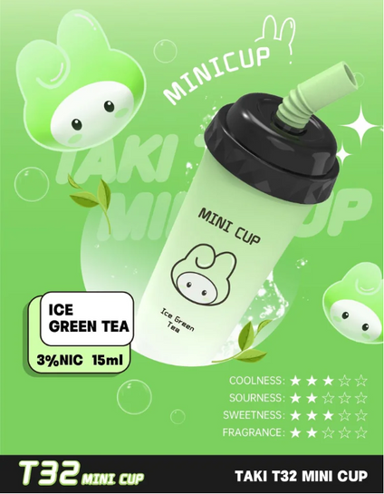 Veex Taki T32 Mini Cup Disposable Ice Green Tea